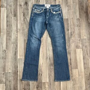 Vintage Hydraulic y2k retro embellished jeans
